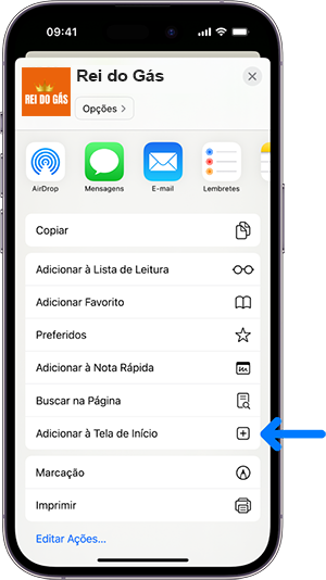 Adicionar à Tela de Início